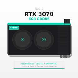 Refurbished NVIDIA RTX 3070 8GB Graphics Card Singapore