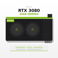 Refurbished NVIDIA RTX 3080 10GB Graphics Card Singapore