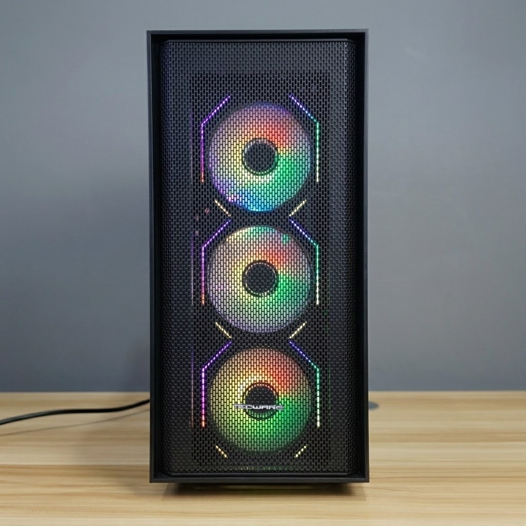 RGB GeForce RTX Gaming PC side view